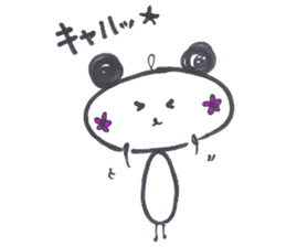 Bear cheeks flowers sticker #6041241