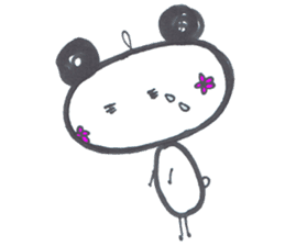 Bear cheeks flowers sticker #6041278