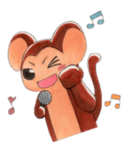 A little cool monkey sticker #6041370