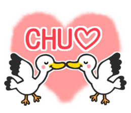 Stork sticker for baby want people sticker #6041936