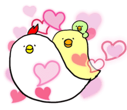Sunny-side up mark (chicken family and1) sticker #6042638