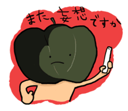 sharpest tongue vegetables. sticker #6042948