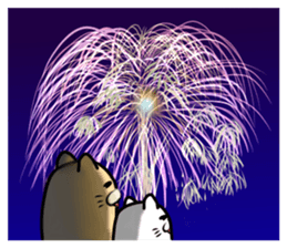 Summer vacation of cat sticker #6043031