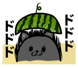 Summer vacation of cat sticker #6043033