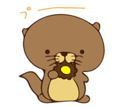 The sea otter singing a cappella sticker #6043176