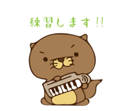 The sea otter singing a cappella sticker #6043177