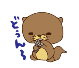 The sea otter singing a cappella sticker #6043178