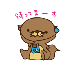 The sea otter singing a cappella sticker #6043194