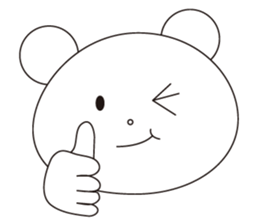 kawaii polar bear sticker No.10 sticker #6043442