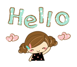 The cute girl Hana sticker #6043481