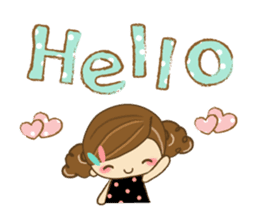 The cute girl Hana sticker #6043481