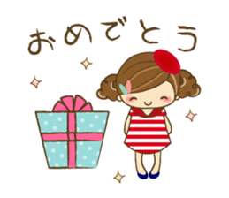 The cute girl Hana sticker #6043492