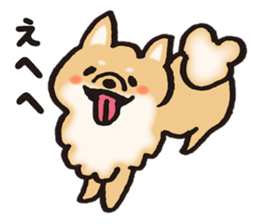 Brown fluffy dog sticker #6043684