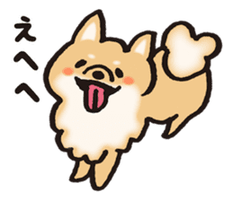 Brown fluffy dog sticker #6043684