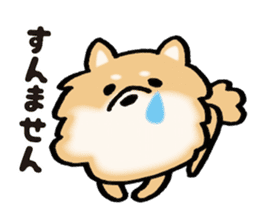 Brown fluffy dog sticker #6043689
