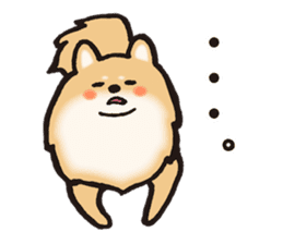 Brown fluffy dog sticker #6043692