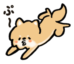 Brown fluffy dog sticker #6043693