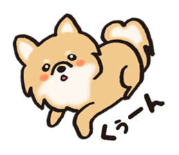 Brown fluffy dog sticker #6043707