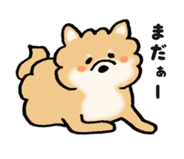Brown fluffy dog sticker #6043714