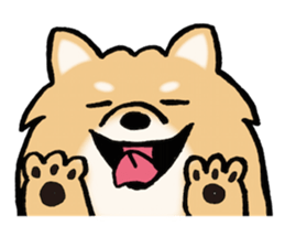 Brown fluffy dog sticker #6043718