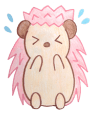 Pink Hedgehog sticker #6044121