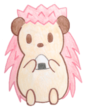Pink Hedgehog sticker #6044127