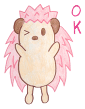 Pink Hedgehog sticker #6044135