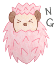 Pink Hedgehog sticker #6044136