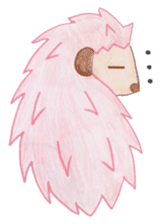 Pink Hedgehog sticker #6044138