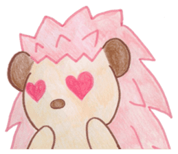 Pink Hedgehog sticker #6044143