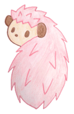 Pink Hedgehog sticker #6044144