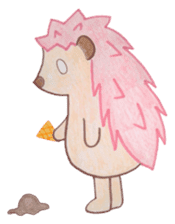 Pink Hedgehog sticker #6044153