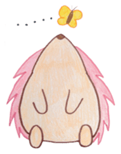 Pink Hedgehog sticker #6044154
