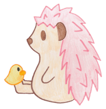 Pink Hedgehog sticker #6044155