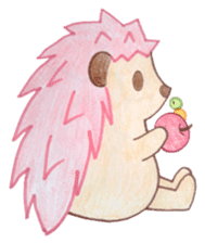 Pink Hedgehog sticker #6044156