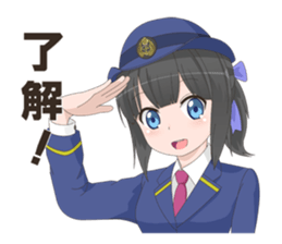 Uniform girls(for Railway company) sticker #6044480