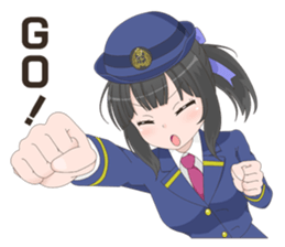 Uniform girls(for Railway company) sticker #6044482