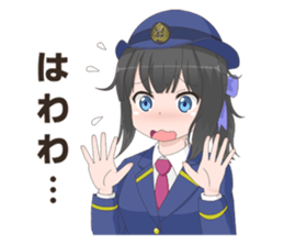 Uniform girls(for Railway company) sticker #6044489