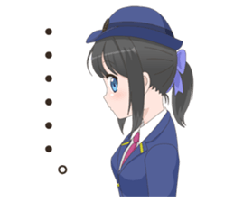 Uniform girls(for Railway company) sticker #6044498
