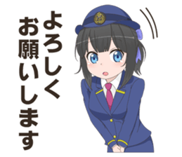 Uniform girls(for Railway company) sticker #6044499