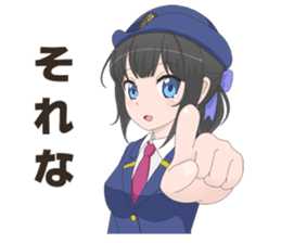 Uniform girls(for Railway company) sticker #6044501