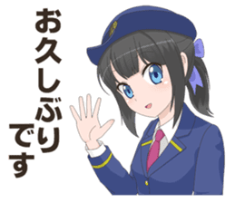 Uniform girls(for Railway company) sticker #6044502