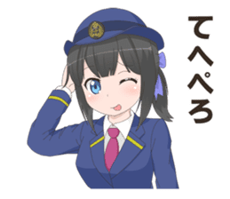 Uniform girls(for Railway company) sticker #6044503