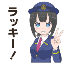 Uniform girls(for Railway company) sticker #6044504