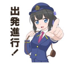 Uniform girls(for Railway company) sticker #6044505
