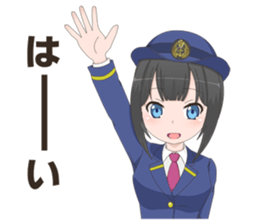 Uniform girls(for Railway company) sticker #6044509
