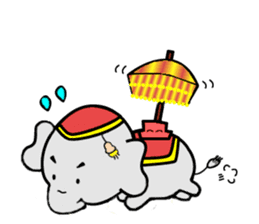 Elephant from Land of smile Thailand sticker #6045332