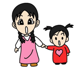 Big sister and Little sister sticker #6045600