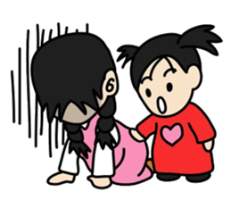 Big sister and Little sister sticker #6045603