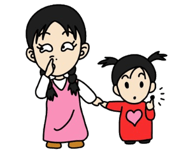 Big sister and Little sister sticker #6045605